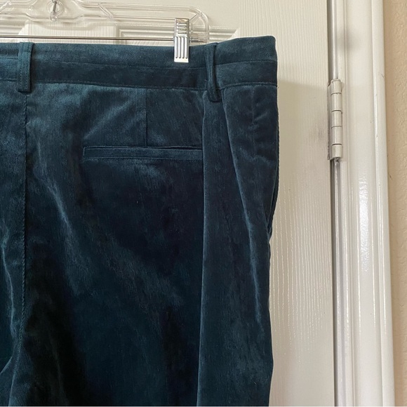 Coldwater Creek Deep Teal Lightweight Corduroy High Rise Wide Leg Pants Size 20W - Picture 8 of 15